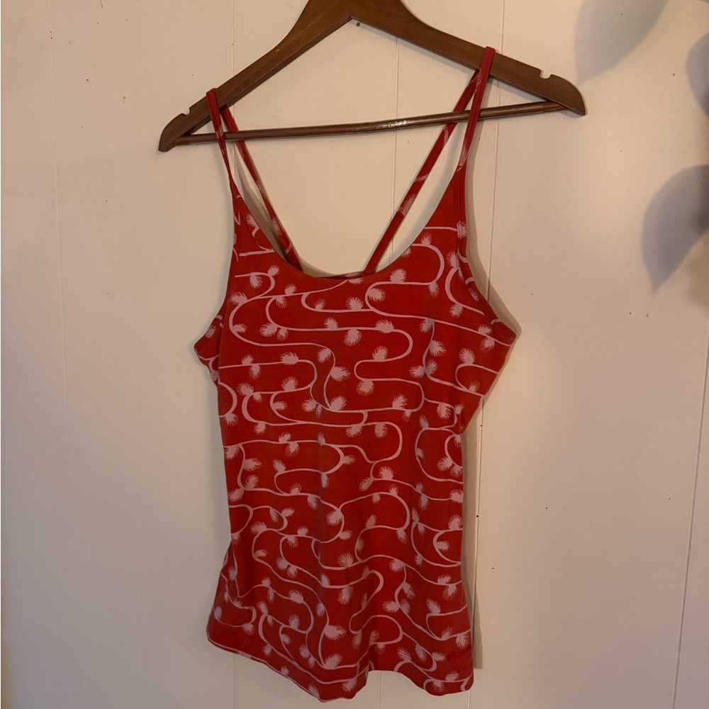 Patagonia Red and White Patterned Camisole
